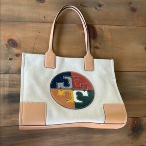 Tory Burch Multicolor Canvas Tote Bag